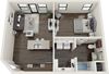 1 Bedroom Element Floor Plan